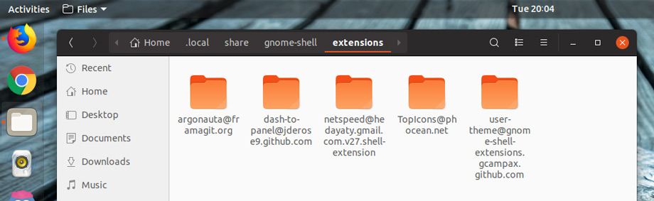 gnome-shell-extension-folder