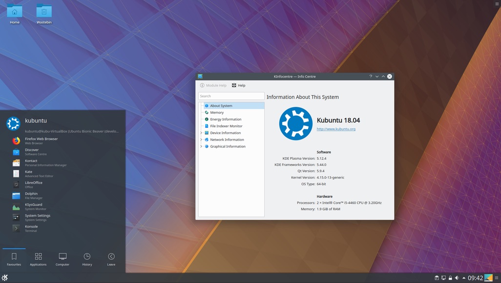 Kubuntu-1804-LTS-screenshot