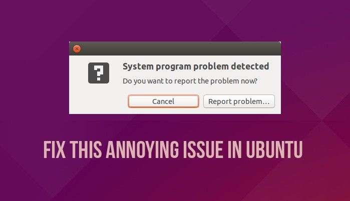 Обнаружена ошибка в системной программе ubuntu