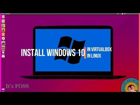 Как установить Windows 10 в VirtualBox в Linux