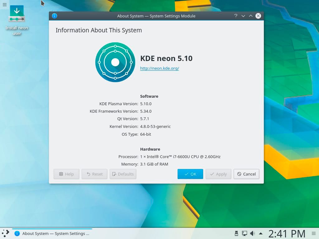 KDE neon 5.10 доступна для скачивания с Plasma 5.10