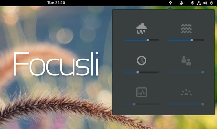 Focusli – это апплет со звуками природы для рабочего стола Gnome