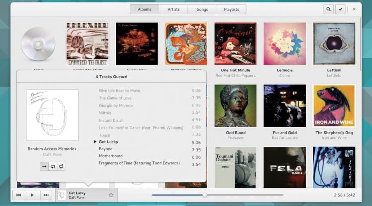 В музыкальном проигрывателе GNOME появятся новые полезные функции