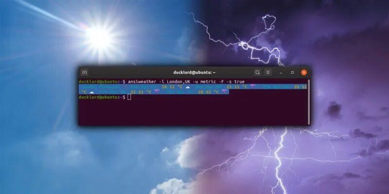 Как проверить погоду из терминала с помощью AnsiWeather