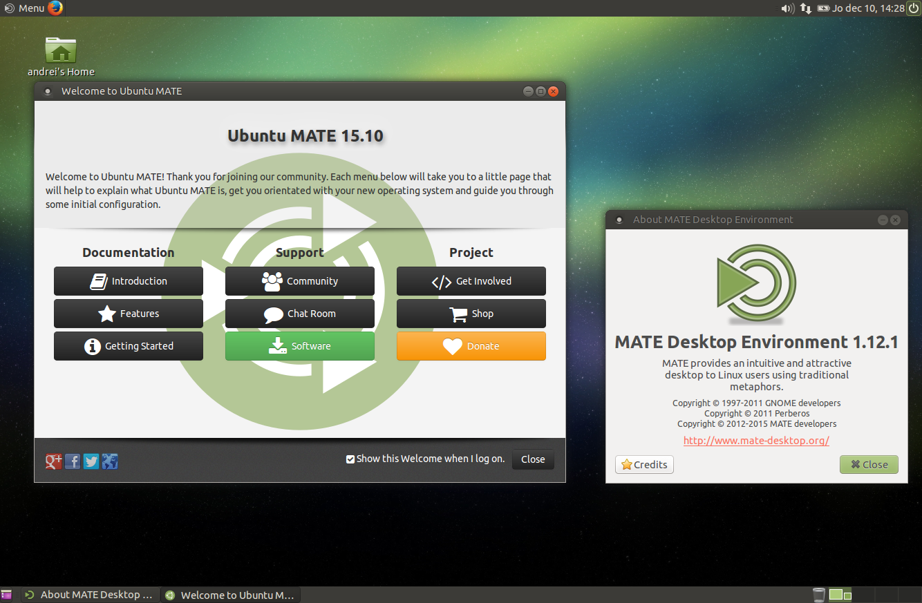 Установка MATE 1.12.1 в Ubuntu Mate 15.10 или 16.04 через PPA