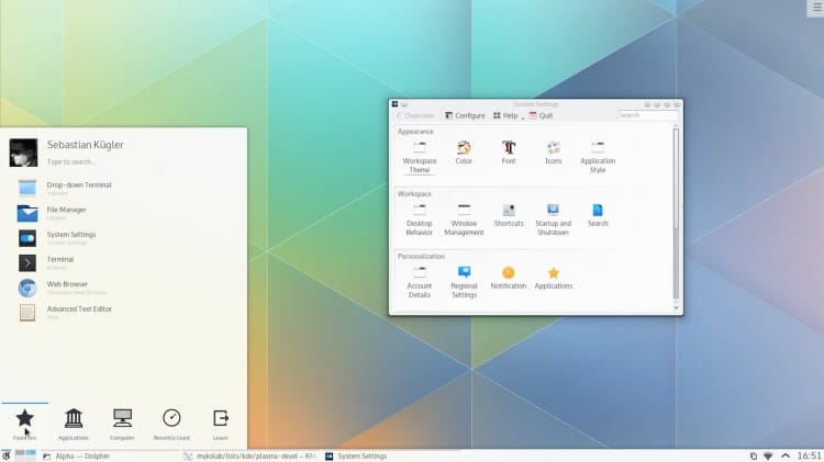 В Kubuntu 15.04 оболочка Plasma 5 будет использоваться по умолчанию