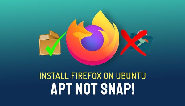 Как установить Firefox из .deb на Ubuntu 22.04 (не snap)